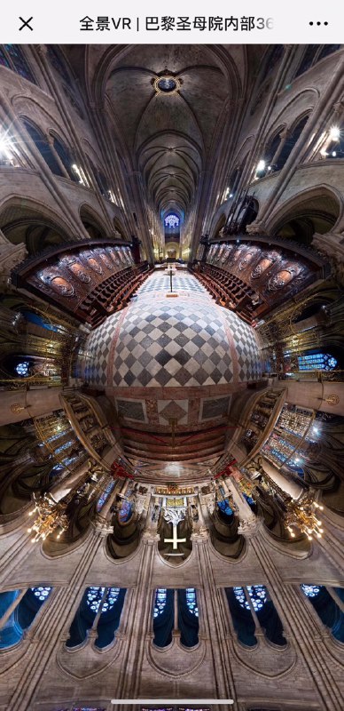 2个链接1个是巴黎圣母院的外景内景登顶VR 