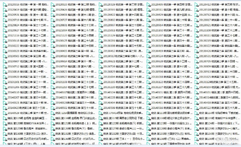 《晓说》从2012至今官方全集音轨提取