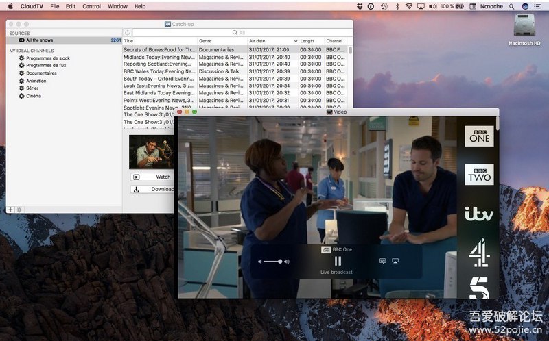 mac版电视CloudTV_3.9.9最新破解版链接: